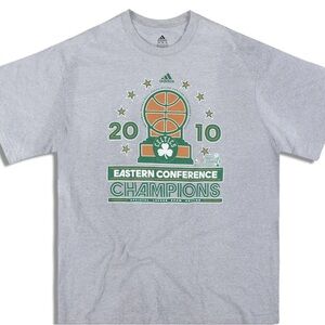 adidas Gray Celtics 2010 Eastern Conference Champions Short Sleeve Tee